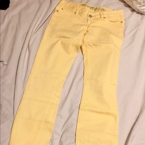 EXPRESS Yellow Skinny Jeans
